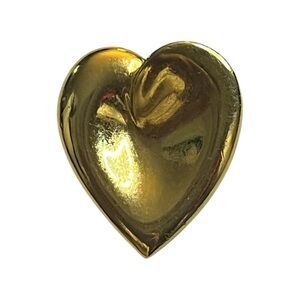 Gold Heart Brooch